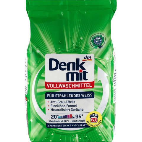 Пральний порошок Denkmit Активний захист для білої білизни (20 прань) 1.35 кг