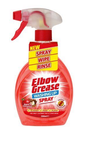 Спрей-антижир для посуду Elbow Grease Washing Up Spray Apple & Cinnamon 500 мл