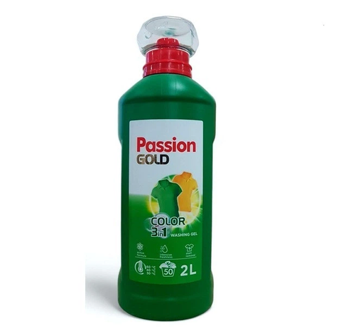 Гель для прання Passion Gold 3 in 1 для кольорових речей, 2 л