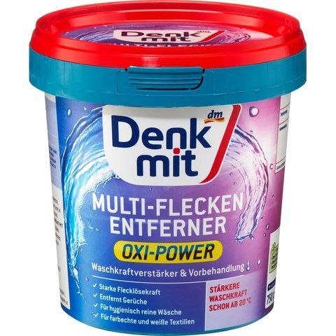 Плямовивідник Denkmit OXI Power для кольорових тканин, 750 г