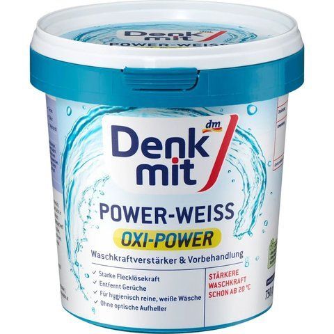Плямовивідник та кисневий відбілювач Denkmit OXI Power для світлих речей, 750 г