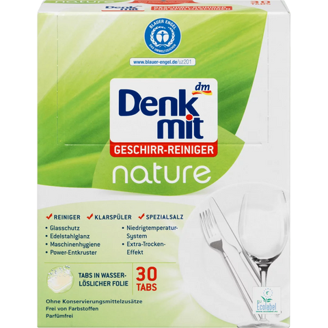 Таблетки для посудомийки Denkmit Nature, 30 шт.