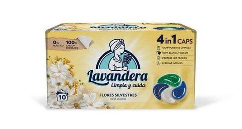 Капсули для прання Lavandera 4в1 Flores Silvestres універсальні, 10 шт