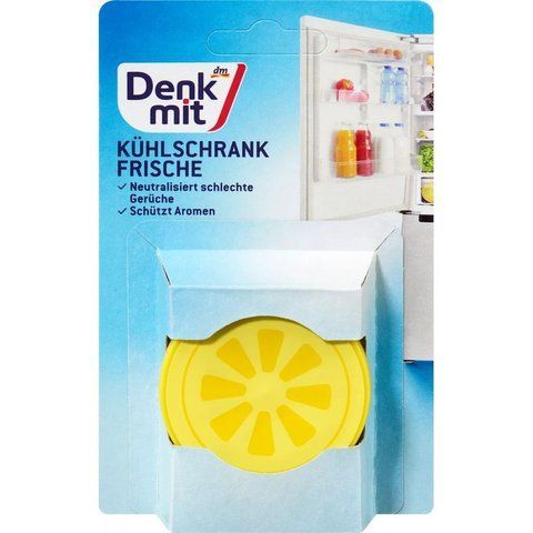 Поглинач запаху для холодильника лимон, Denk mit K&uuml;hlschrank-Frische, 1 шт