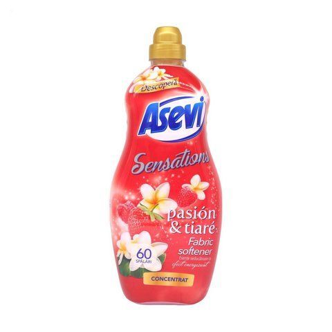 Концентрований кондиціонер для білизни Asevi Sensations Pasion & Tiare, 1.44 л (60 прань)
