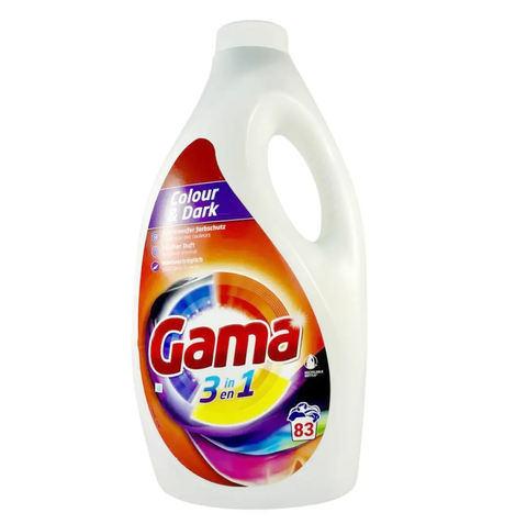 Гель для прання Gama Color & Dark для кольорової та темної білизни, 3.735 л (83 прання)