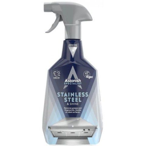 Засіб для чищення і полірування виробів з нержавіючої сталі Astonish Stainless Steel&Shine, 750мл