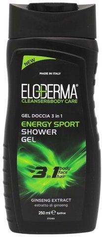 Гель для душу чоловічий Eloderma 3в1 Energy Sport, 250 мл