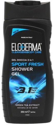 Гель для душу чоловічий Eloderma 3в1 Sport Fresh, 250 мл
