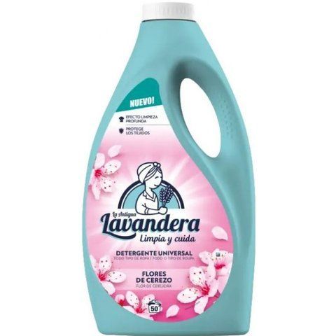 Гель для прання Lavandera Flores de Cerezo з ароматом квітучої вишні, 2.5 л (50 прань)