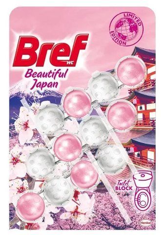 Туалетний блок для унітазу Bref Красива Японія, 3x50 г