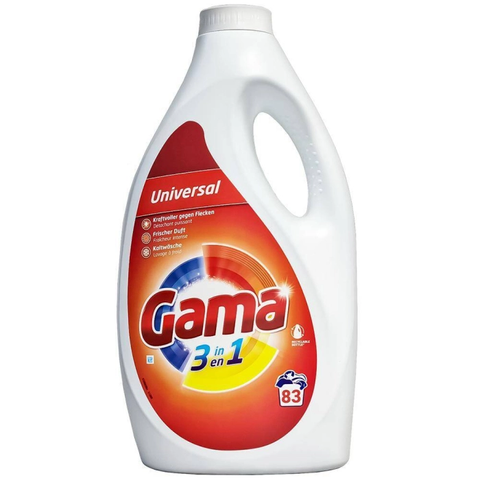 Гель для прання Gama Universal універсальний, 3.735 л (83 прання)