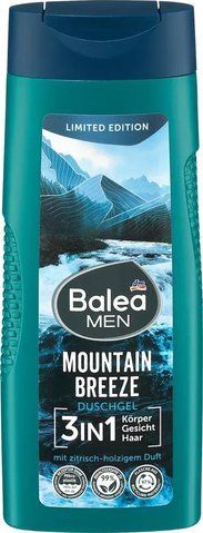 Чоловічий гель для душу Balea Men 3 in 1 Гірський бриз, 300 мл